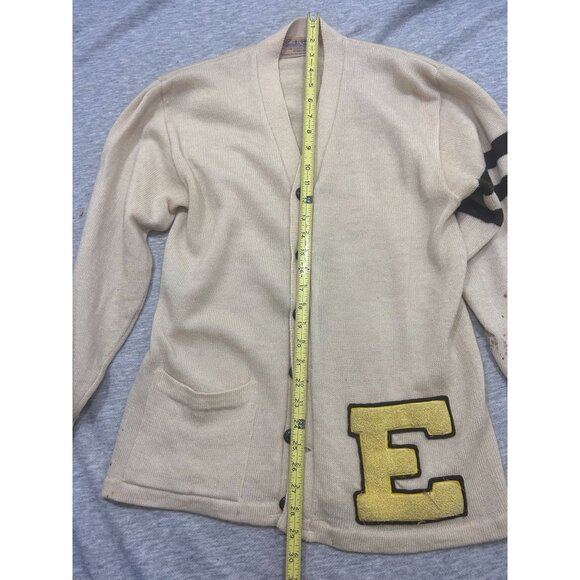 Sweater Shoppe Cardigan Sweaters Men's Size Medium Long Sleeve Tan - Picture 7 of 11